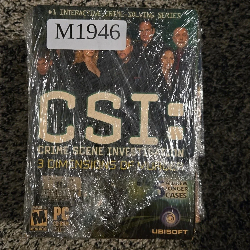 CSI 3 Dimensions of Murder PC Game 2006 Vintage CD ROM‎ Telltale Ubisoft